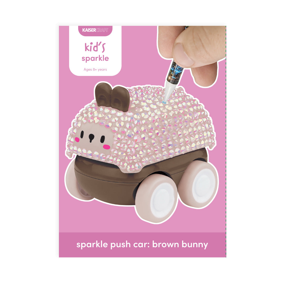 Sparkle Push Car - Brown Bunny